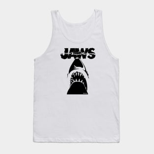 JAWS - GREAT WHITE DANGEROUS SHARK black Tank Top